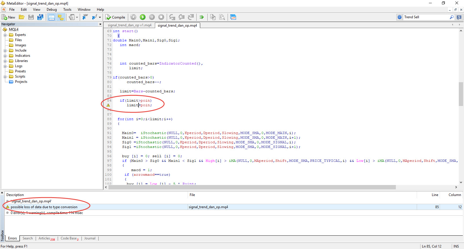 Signal for Trend - indicator for MetaTrader 4