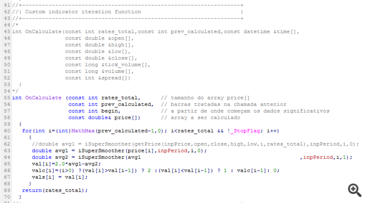 Zero lag super smoother - indicator for MetaTrader 5