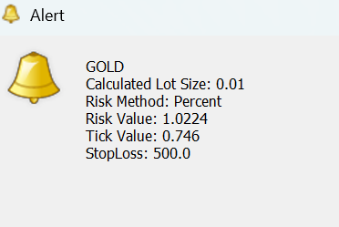 LotSize Calculation - script for MetaTrader 4