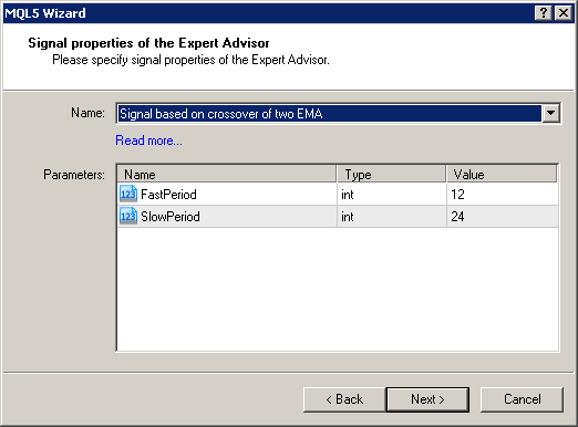 MQL5 Wizard - Trade Signals Based on Crossover of Two Exponentially Smoothed Moving Averages - expert for MetaTrader 5
