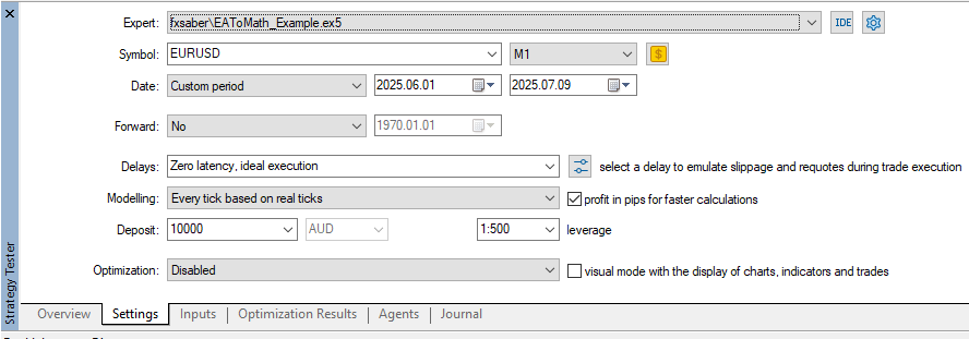 EAToMath - library for MetaTrader 5