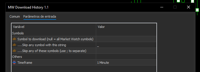 MW Download History - script for MetaTrader 5