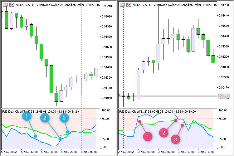 RSI 双云 EA - MetaTrader 5 专家