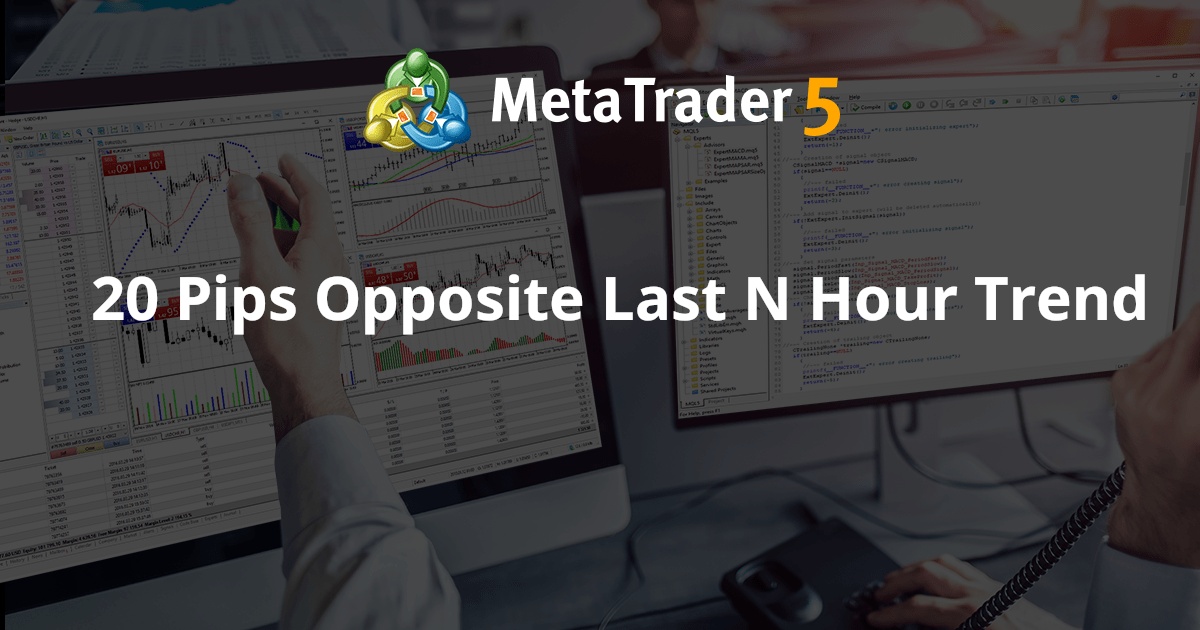 与过去 N 小时趋势相反的 20 点 - MetaTrader 5 专家