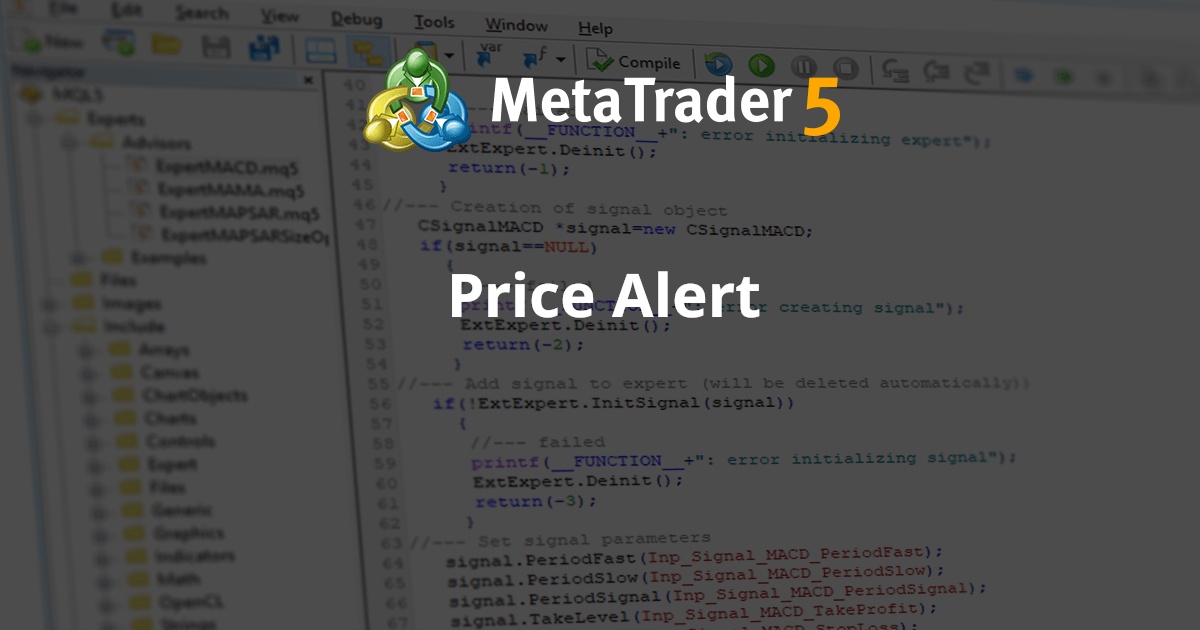 价格警报 - MetaTrader 4脚本