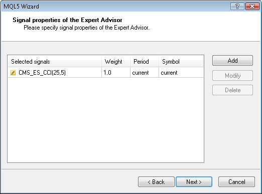 MQL5 Wizard - Trade Signals Based on Morning/Evening Stars + CCI - expert for MetaTrader 5