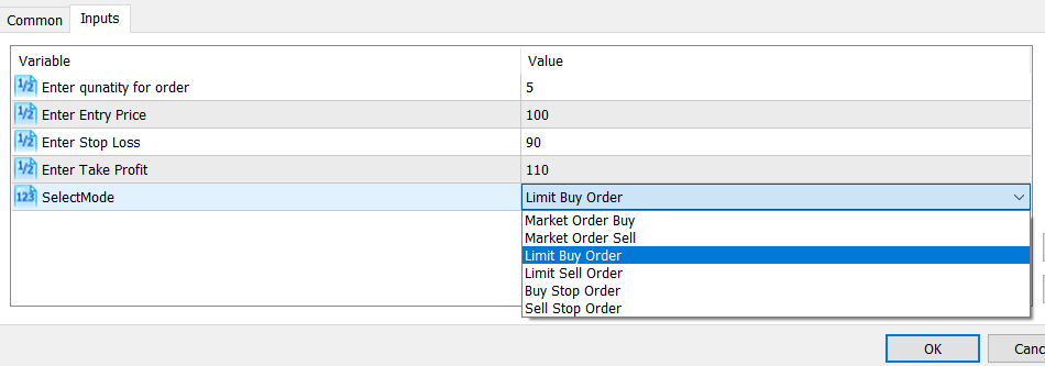 Buy Sell on your Price - expert for MetaTrader 5