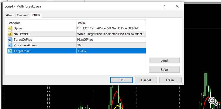 Multi_BreakEven.mt4 - script for MetaTrader 4