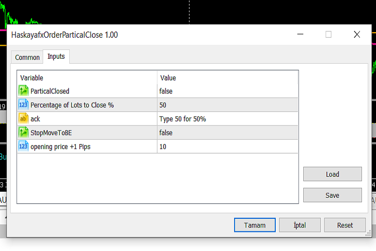 closing partially script  and Stop loss to Break Even point - script for MetaTrader 5
