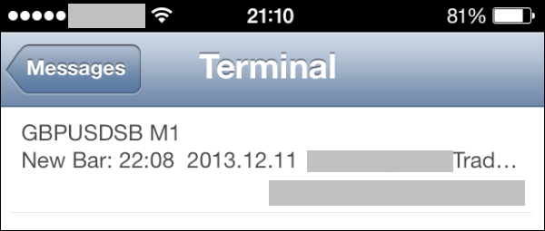 Alerts on New Bar - indicator for MetaTrader 4