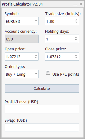Forex Calculators - expert for MetaTrader 5