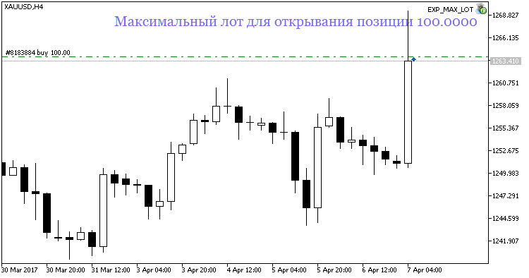 EXP_MAX_LOT - MetaTrader 5 专家