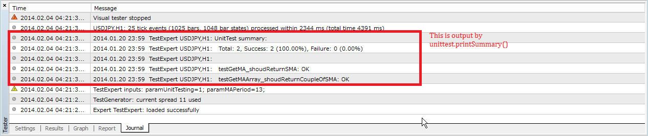 Simple UnitTest include library for new MQL4 - library for MetaTrader 4
