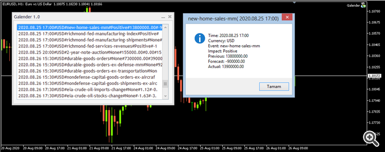 Galender 1.0 - expert for MetaTrader 5