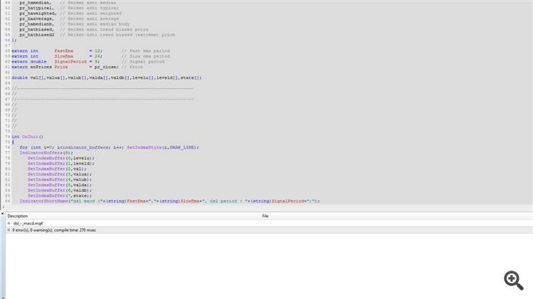 Dsl - MACD - indicator for MetaTrader 4