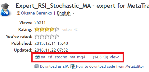 Expert_RSI_Stochastic_MA - expert for MetaTrader 4
