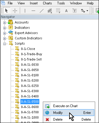 Stop Loss and Take Profit Scripts - script for MetaTrader 4