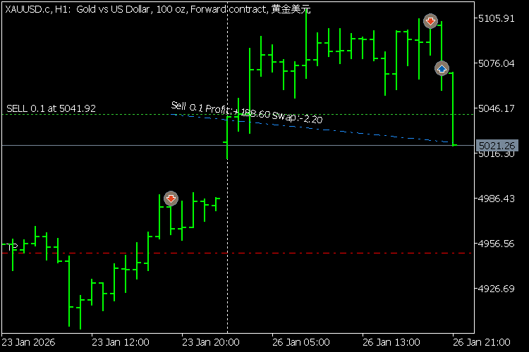 ShowTradeLines Service - service for MetaTrader 5