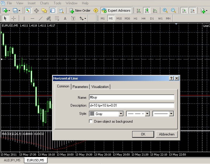 Line Order - expert for MetaTrader 4