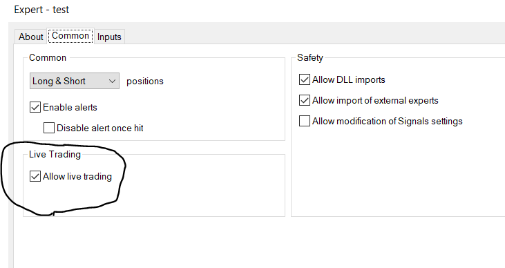 Disable auto trading but ONLY for a specific EA - library for MetaTrader 4