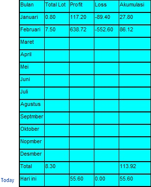 Balance Sheet - indicator for MetaTrader 4