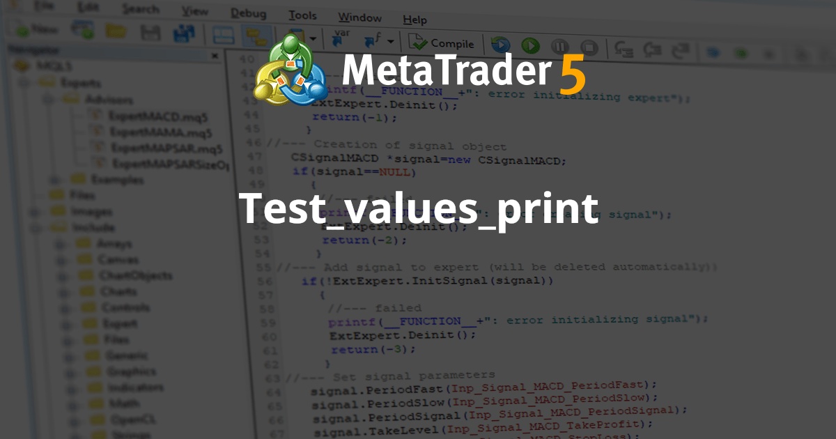 Test_values_print - MetaTrader 5 脚本