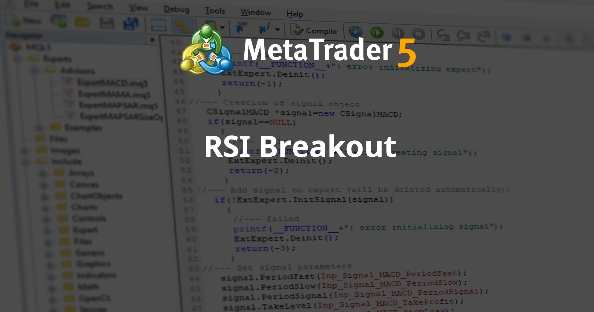 RSI 突破 - MetaTrader 4 专家
