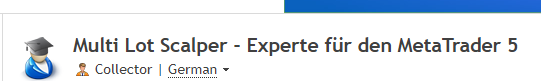 Multi Lot Scalper - expert for MetaTrader 5