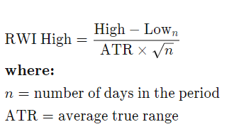 Random walk index - indicator for MetaTrader 5
