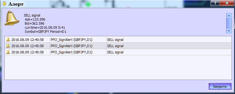 RJTX_Matches_Smoothed_Alert - indicator for MetaTrader 5