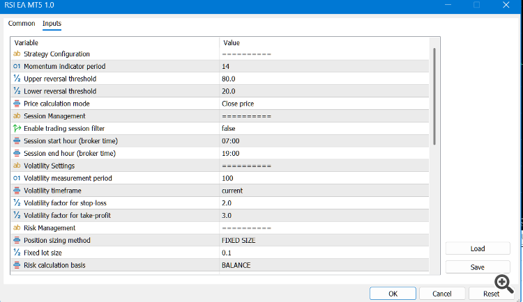 RSI Ea MT5 - expert for MetaTrader 5