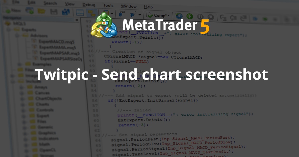 Twitpic - 发送图表屏幕截图 - MetaTrader 4 的脚本