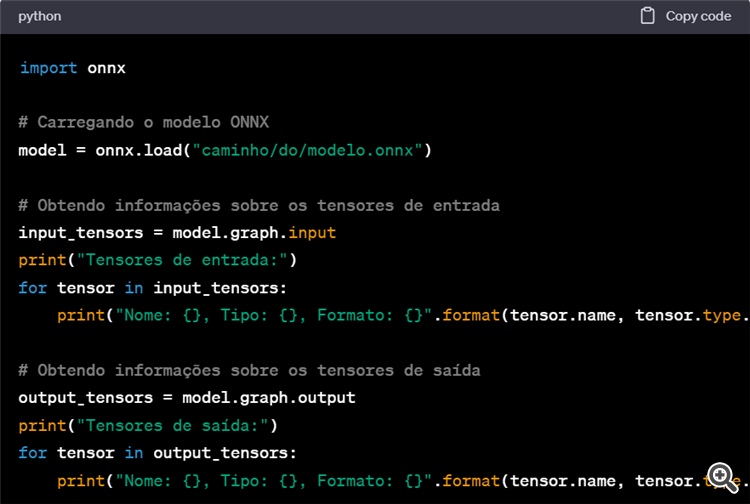 Information about the ONNX model's inputs and outputs - script for MetaTrader 5