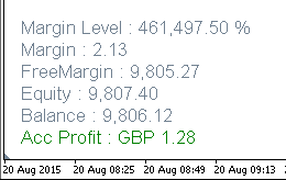 Account Information - indicator for MetaTrader 4
