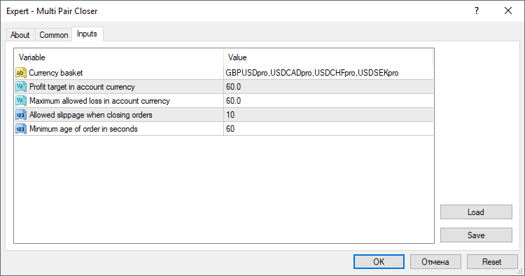 多对闭合器 - MetaTrader 4 专家