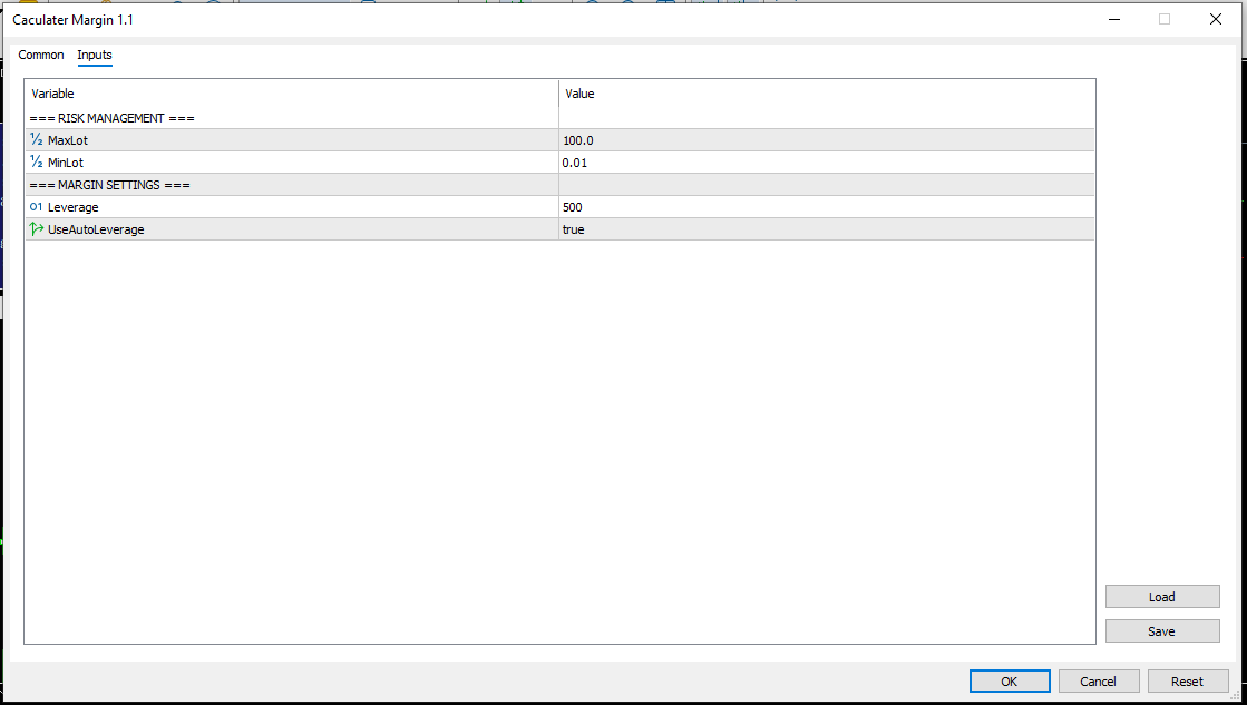 Caculater Margin - expert for MetaTrader 5