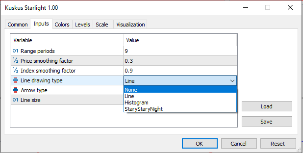 Kuskus Starlight - MetaTrader 5脚本