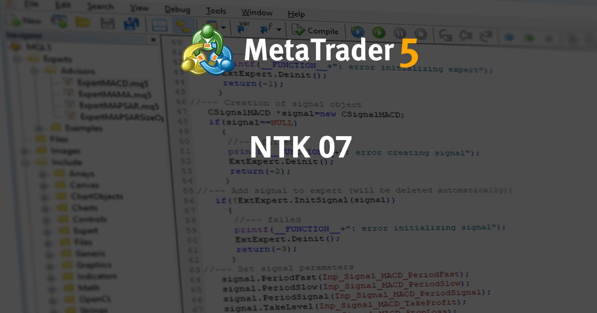 NTK 07 - MetaTrader 5 专家