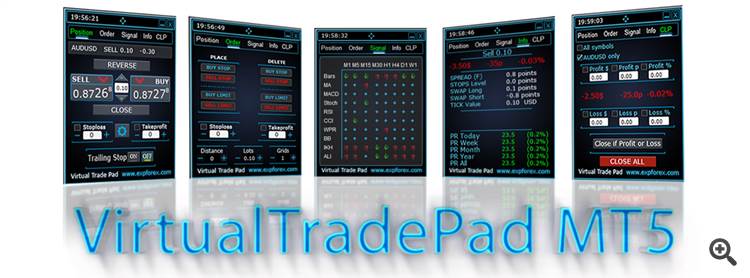 Exp5-VirtualTradePad for mt5 v 4 (Contest version) - expert for MetaTrader 5