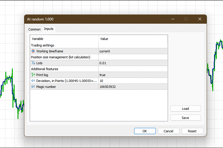 At random - expert for MetaTrader 5
