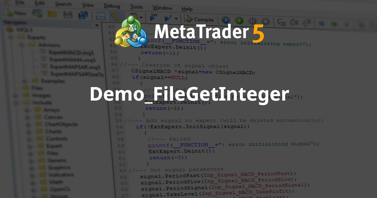 Demo_FileGetInteger - MetaTrader 5 脚本