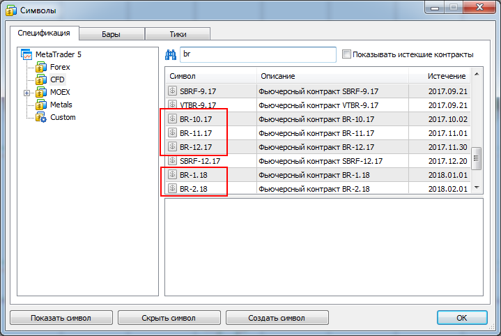 Current Next Futures - script for MetaTrader 5