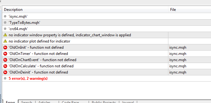 Init_Sync - library for MetaTrader 5