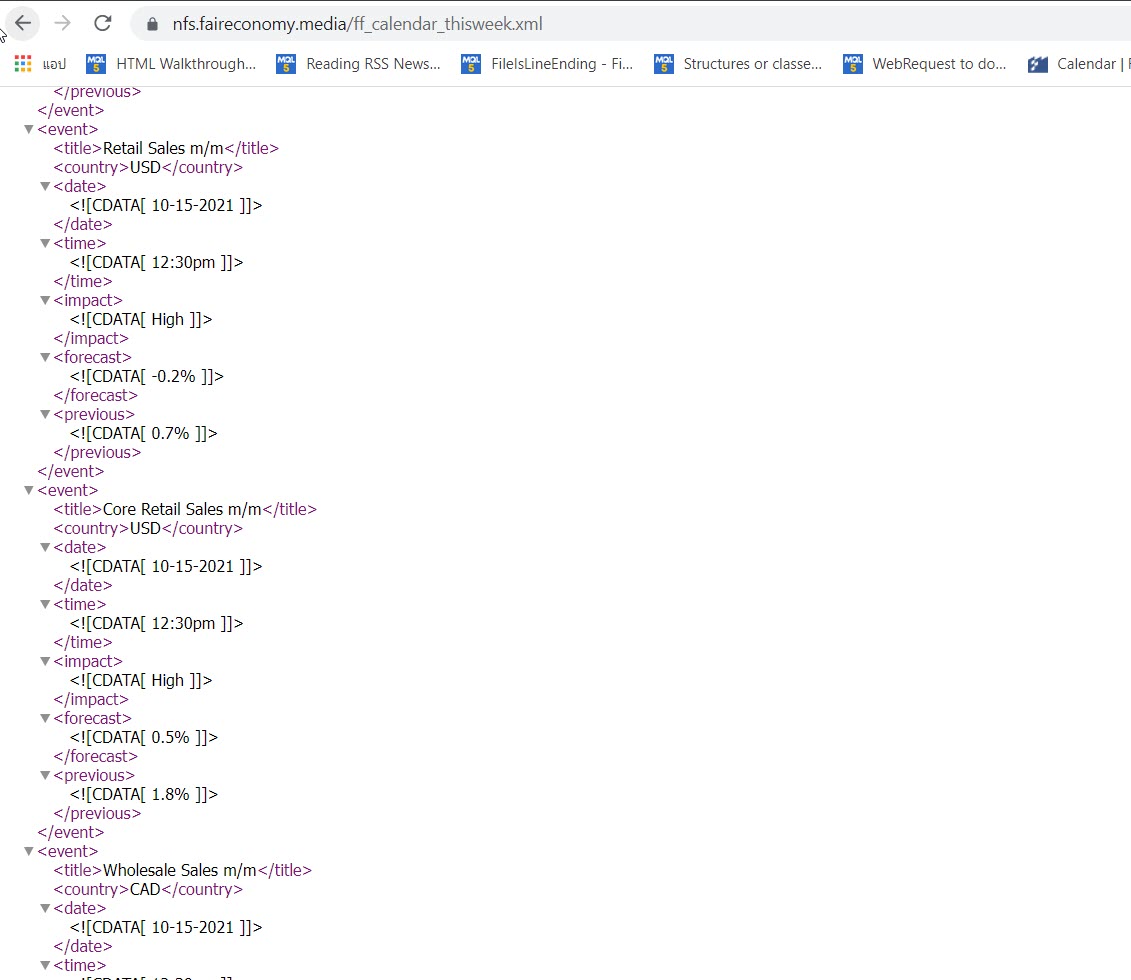通过网络请求从外汇工厂网站阅读新闻 - MetaTrader 4 专家