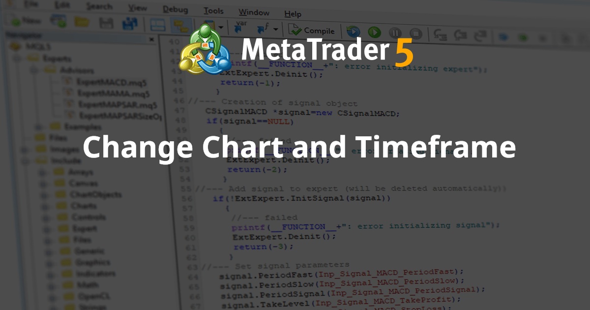 更改图表和时间范围 - MetaTrader 5 脚本