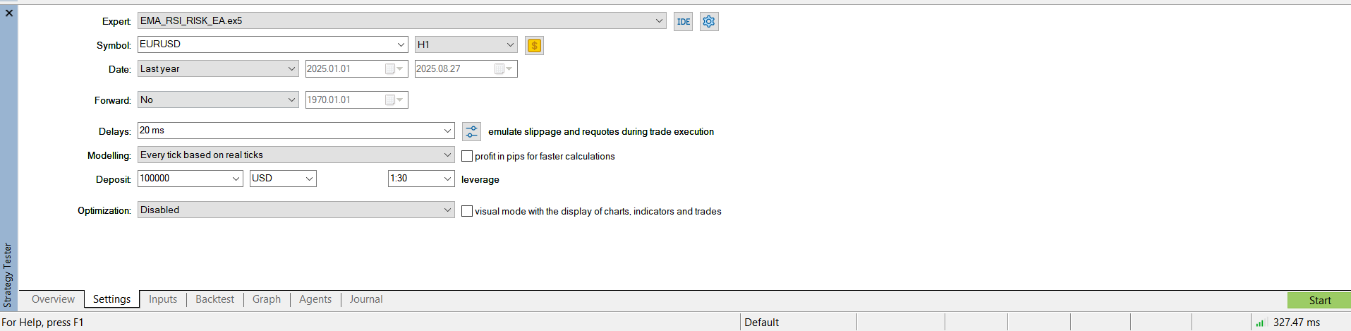 EMA_RSI_RISK-EA - expert for MetaTrader 5