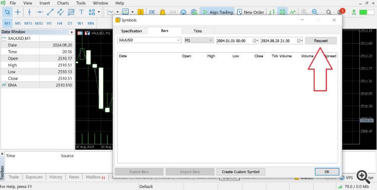 Save OHLCV Data from Chart to CSV File - script for MetaTrader 5