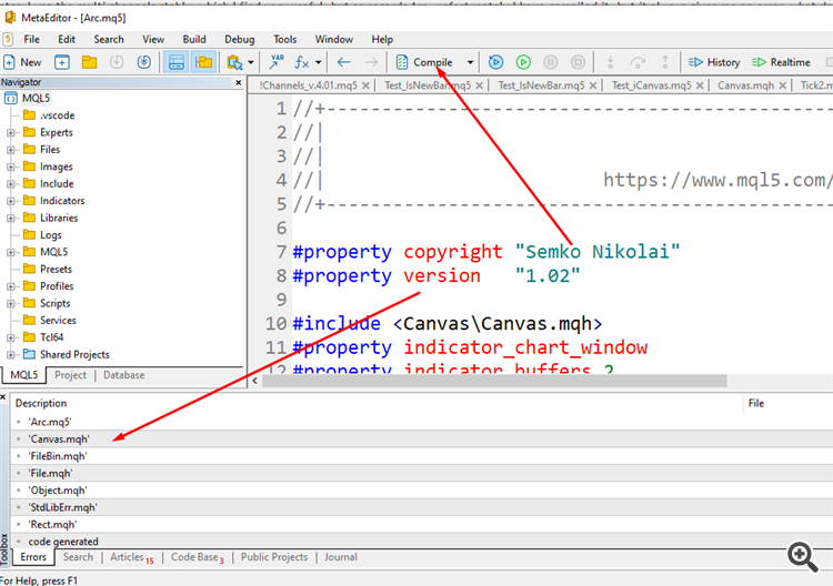 Four clicks to draw an arc-shaped channel - indicator for MetaTrader 5