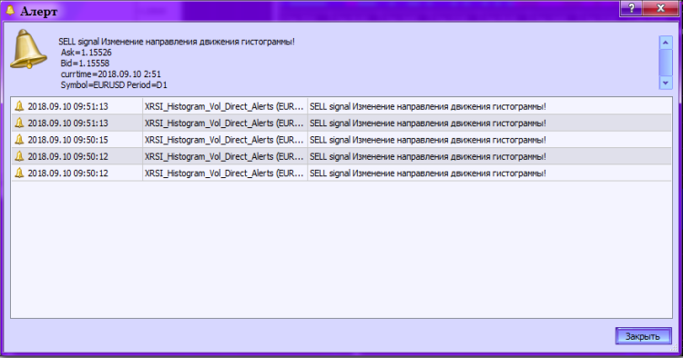 XRSI_Histogram_Vol_Direct_Alerts - indicator for MetaTrader 5