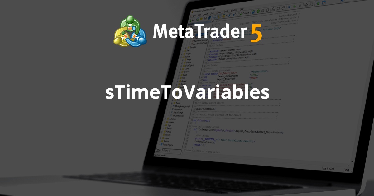 sTimeToVariables - MetaTrader 5 脚本